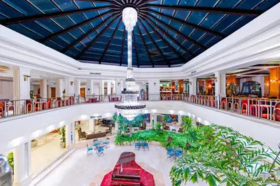 an aerial view of the lobby of a hotel at The Grand Hotel, Hurghada in Hurghada