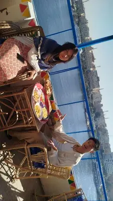 a group of people riding on a roller coaster at Mostafa Jamaica guesthouse in Aswan