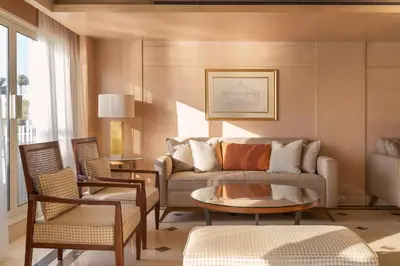 a living room with a couch and chairs and a table at Jaz Viceroy Nile Cruise - Every Saturday from Luxor for 07 & 04 Nights - Every Wednesday From Aswan for 03 Nights in Luxor