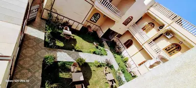 an overhead view of a house with a garden at Moon fourteen2 in Luxor